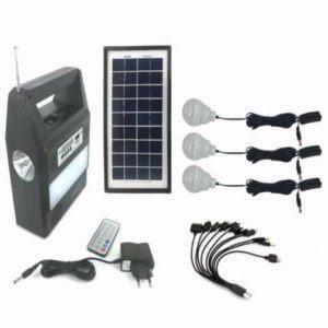 Kit De Iluminación Solar Con Tres Bombillos Gdlite Bluetooth