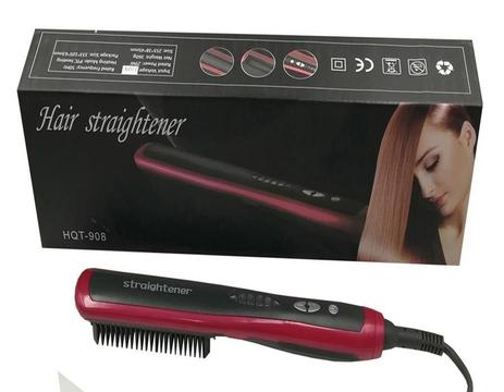 Cepillo Eléctrico Alisador Hair Straightener Hqt908