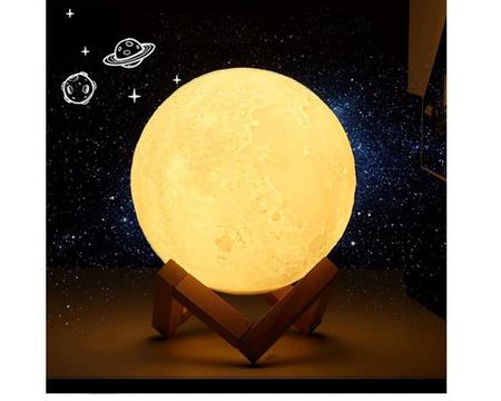 lampara decorativa en forma de luna