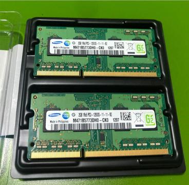 Ram DDR3 para Mac 2x2GB 1x4GB