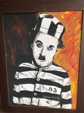 Cuadro de Charlie Chaplin