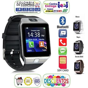 Reloj Inteligente Tipo Gear 2 Homologado Smartwatch Cámara, SimCard, microSD, Bluetooth, Android, Nuevos, Garantizados