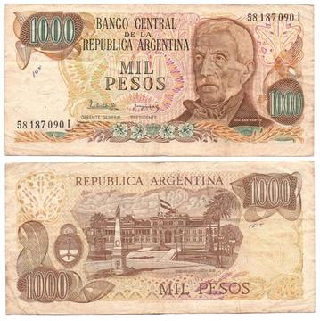 ARGENTINA. BILLETE. 1000 PESOS. 1982. TIPO D. ESTADO 7 DE 10. VALOR 1700