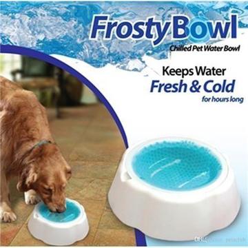 Plato Bebedero Mascota Frosty Bowl Mantiene Temperatura Agua