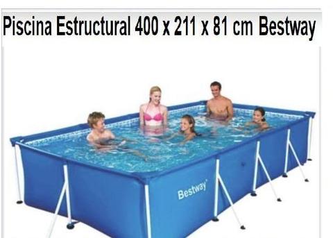 piscina estructural 4.00 x 2.11 x 81