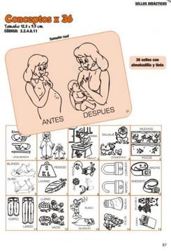Sellos didácticos conceptos x 36