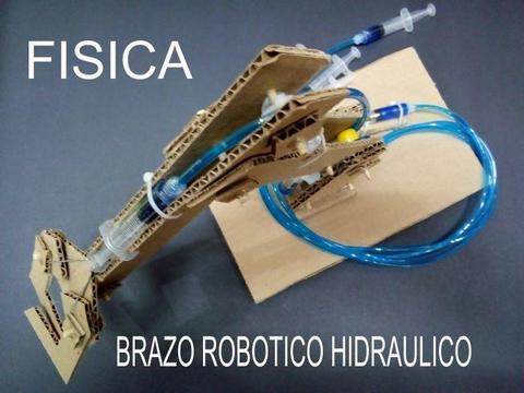 Brazo hidraulico maqueta escolar