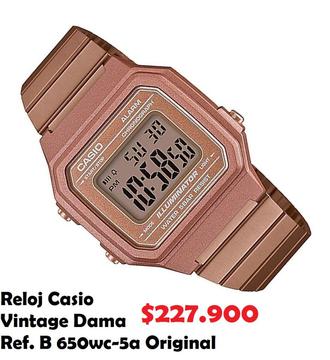 Reloj Casio Vintage Dama Ref. B 650wc-5a Original