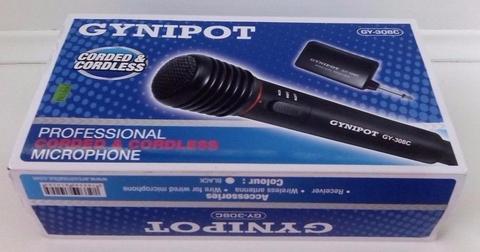 Microfono Inalambrico Karaoke Gynipot Gy308c Profesional Bl