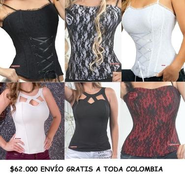 Lindos corset, excelente diseño y horma, envíos gratis toda Colombia, todos los medios de pago