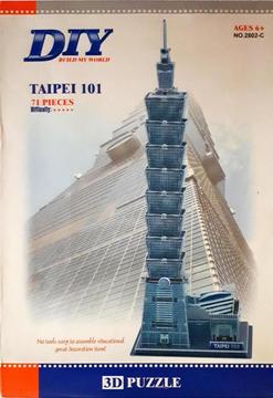 Rompecabezas 3d Torre de Taipei
