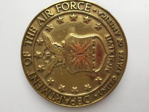 placa bronce departamento de la fuerza aérea de los estados unidos