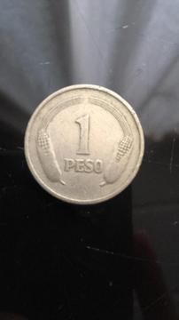 Moneda Colombiana 1 Peso 1974