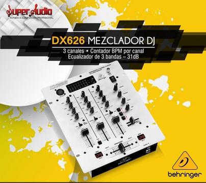 Behringer Pro Mixer DX626 Mezclador de DJ de 3 canales