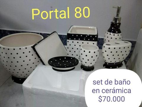 Set de Baño en Cerámica Nuevo Portal 80