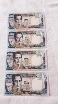 Billete de 1000 Pesos Oro Colombiano