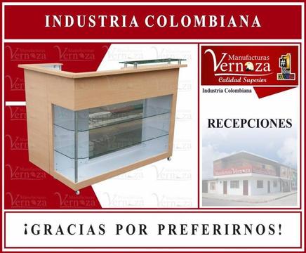 UNICOS RECEPCIONES LO ULTIMO EN DISEÑOS ELEGANTES, FABRICAMOS MUEBLES DE PELUQUERIA