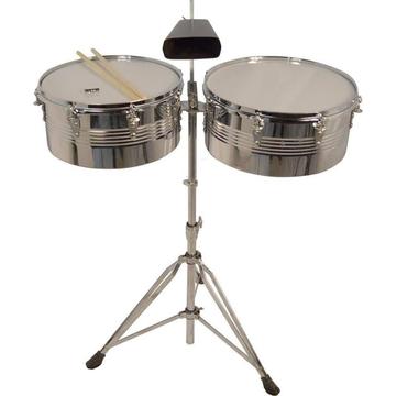 Timbales Afrosound Aft2c 14pg 15pg Timbales 14Pg 15Pg Importados con campana Base