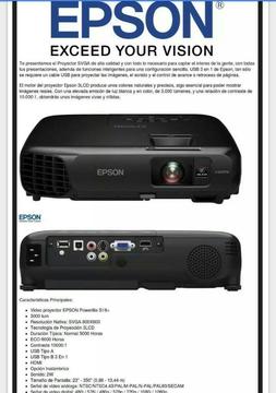 Videobeam Epson S18 de 3500 Lumenes