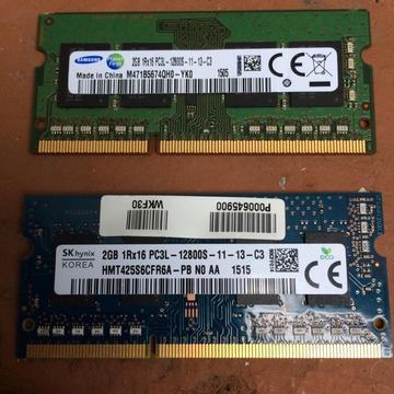 RAM DDR3 2Gb para Portatil