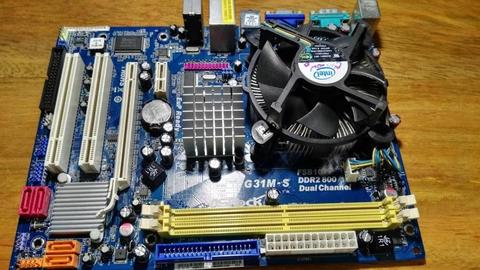 Combo Board Asrock G31m-s Y Procesador Intel Pentium Dual Core E2200