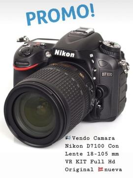 Cámara Nikon D7100 18-105 Nueva