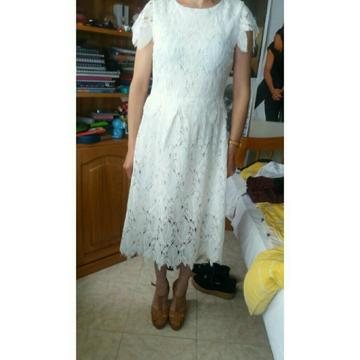 Vestido blanco dama