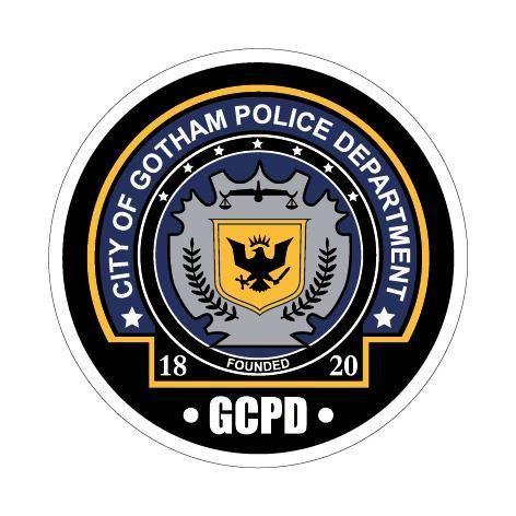 GOTHAM POLICE Sticker Calcomanía