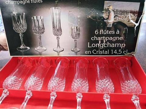 Copas Champagne en Cristal Frances