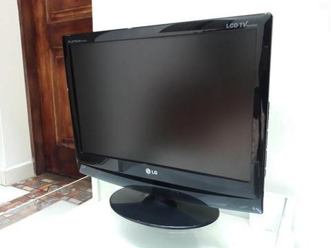 TELEVISOR MONITOR LG 19 PULGADAS CON HDMI, RGB, RCA, PARABOLICA