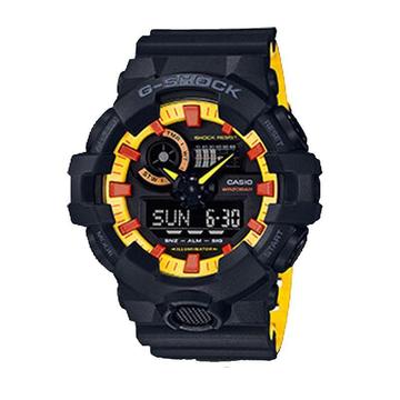 Reloj Casio G Shock Ga700by 1a9 Negro Mate Marcadores Color