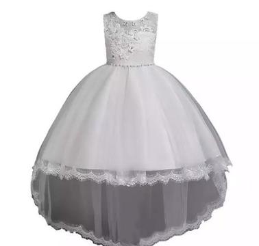 Vestido Blanco Cola de Pato