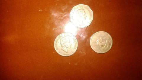 Lote De 5 Monedas Antiguas Colombianas