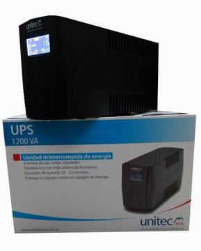 UPS 1200VA UNITEC PARA PROTECCION DE TUS EQUIPOS