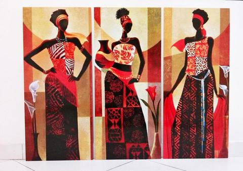 Cuadros africanas de 105 x 80 - Envio gratis