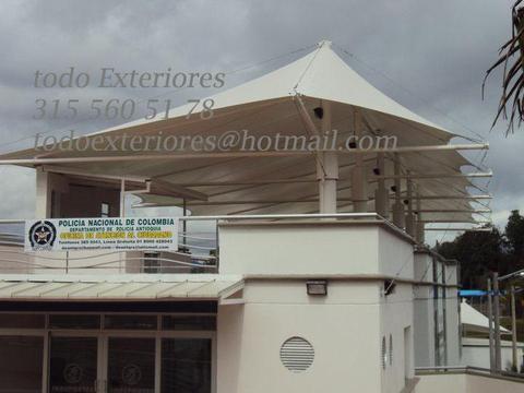 Lona tensada, membrana arquitectónica, parasoles, toldos, carpa, tenso, estructura, cubiertas