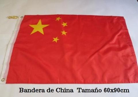 Bandera China Tamaño 60x90cm Doble fazPolyester