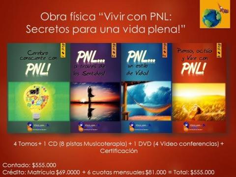 Obra: Vivir con PNL: Secretos para una Vida Plena 4 Tomos 1CD 1DVD
