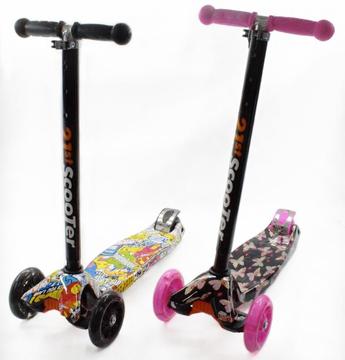 PATINETA MONOPATIN SCOOTER 3 RUEDAS CON DISEÑO ESTAMPADOS