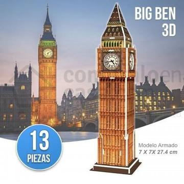 Rompecabezas 3D Realista Big Ben Puzzle 3D Colección RF 3015