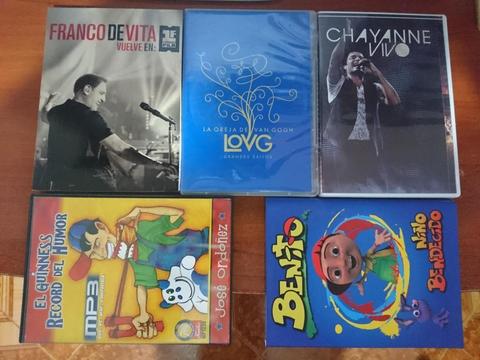 Colección Definitiva Chayanne,Jose,La Oreja,Franco Dvd Cd