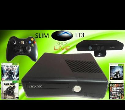 Xbox 360 Slim Perfecto Estado con Kinect