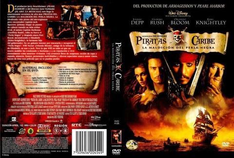 Pelicula Dvd original, Piratas Del Caribe. El perla negra