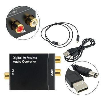 Convertidor Audio Digital Optico Rca Analogo Cables Usb Op