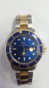 Rolex Submariner acero oro azul original