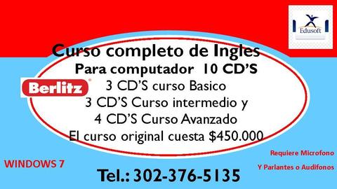 CURSO COMPLETO DE INGLES PARA INSTALAR EN COMPUTADOR 10 CDS