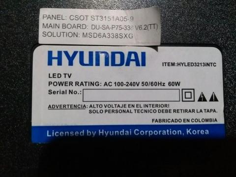 Tv Hyundai Hyled3213intc para Repuesto