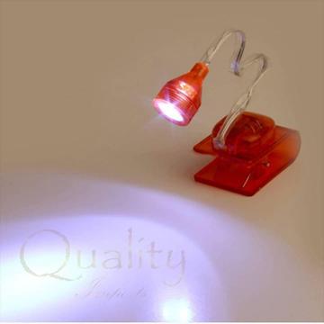 Mini lámpara led ajustable con clip
