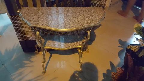 mesa diseño marmolado