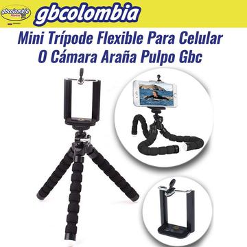 Mini Trípode Flexible Para Celular O Cámara Araña Pulpo Gbc